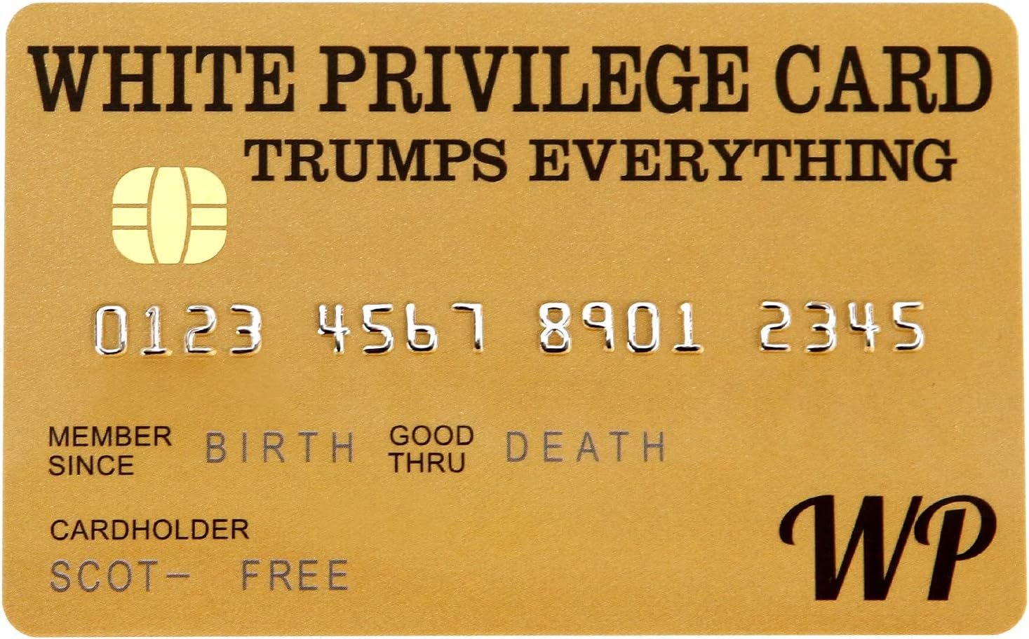 White Privilege Card