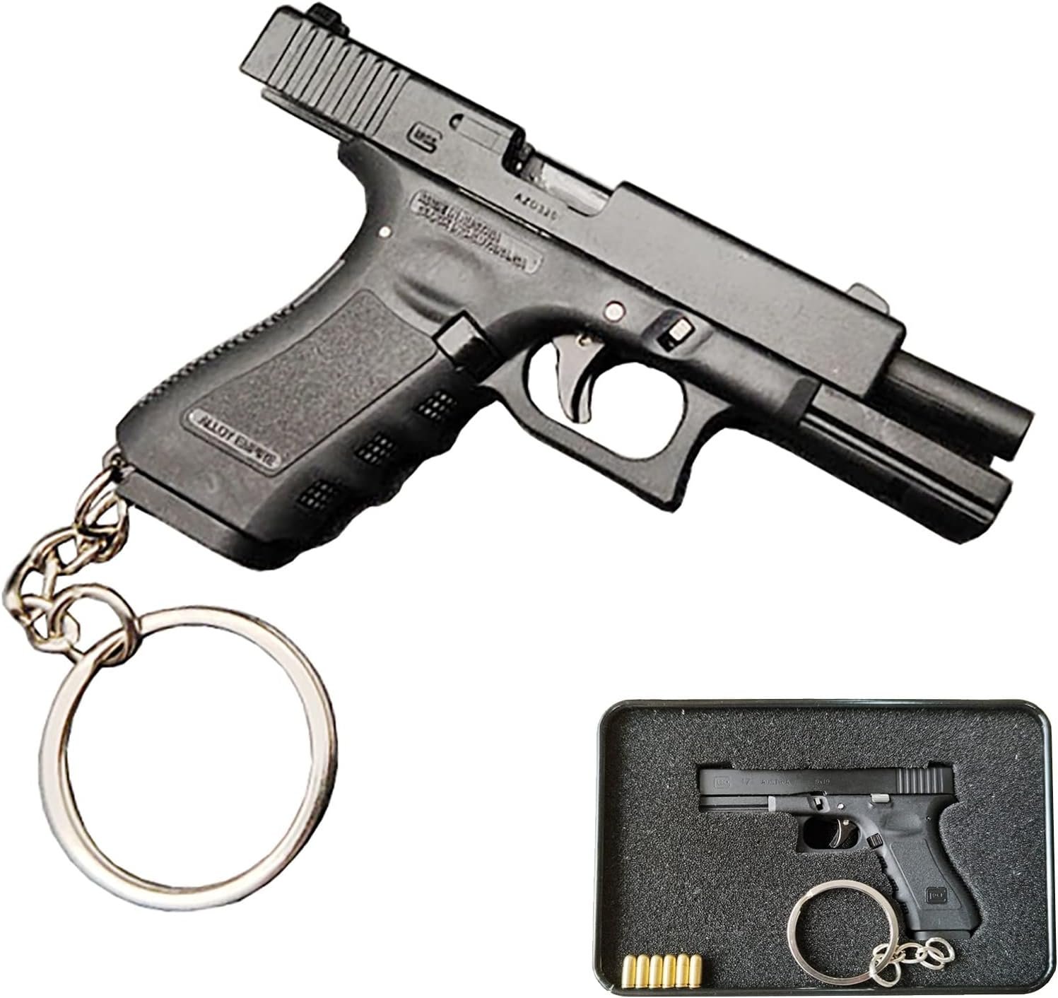 Mini Tiny Gun Keychain