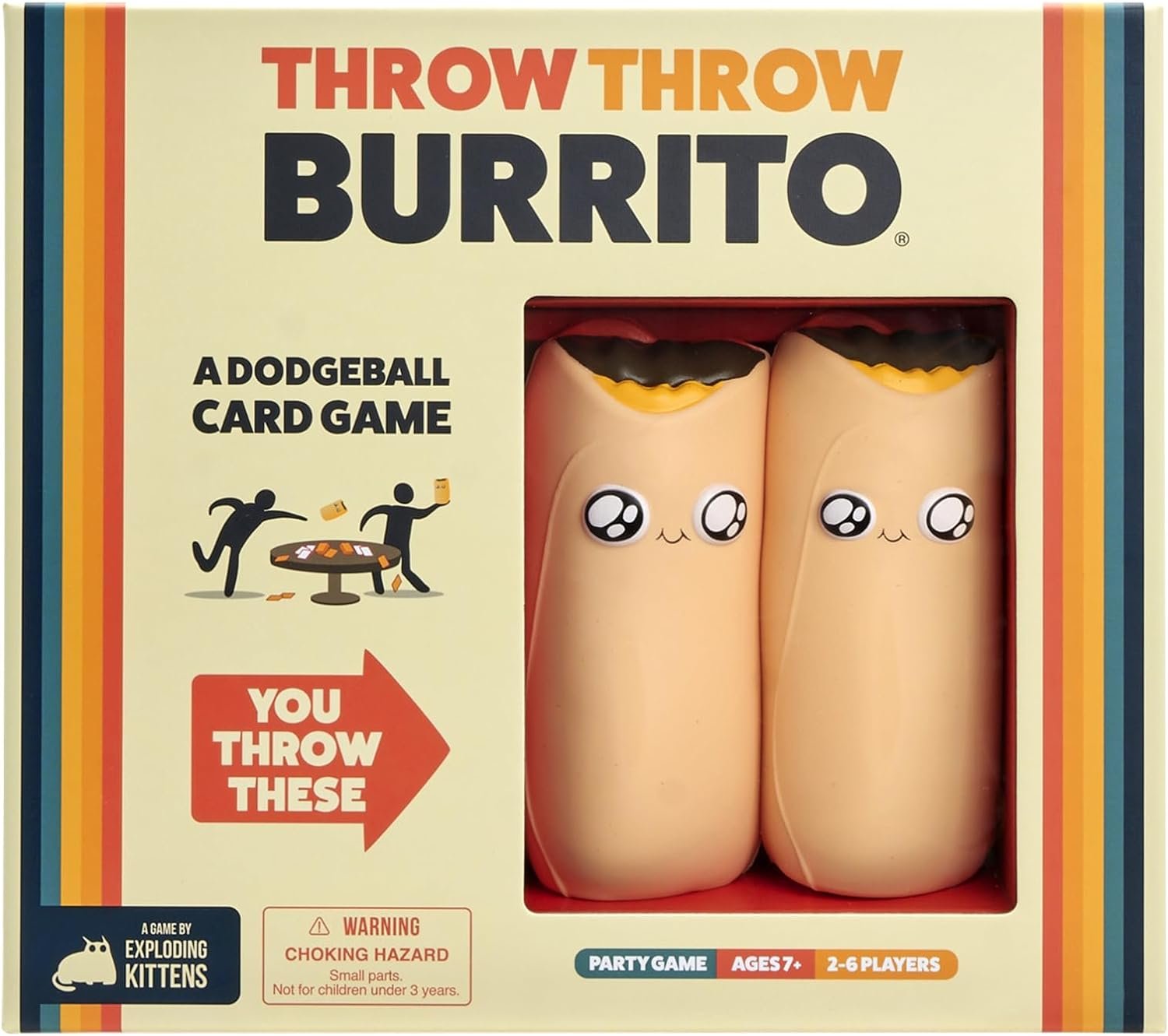 Throw Throw Burrito by Exploding Kittens - A Dodgeball Card Game